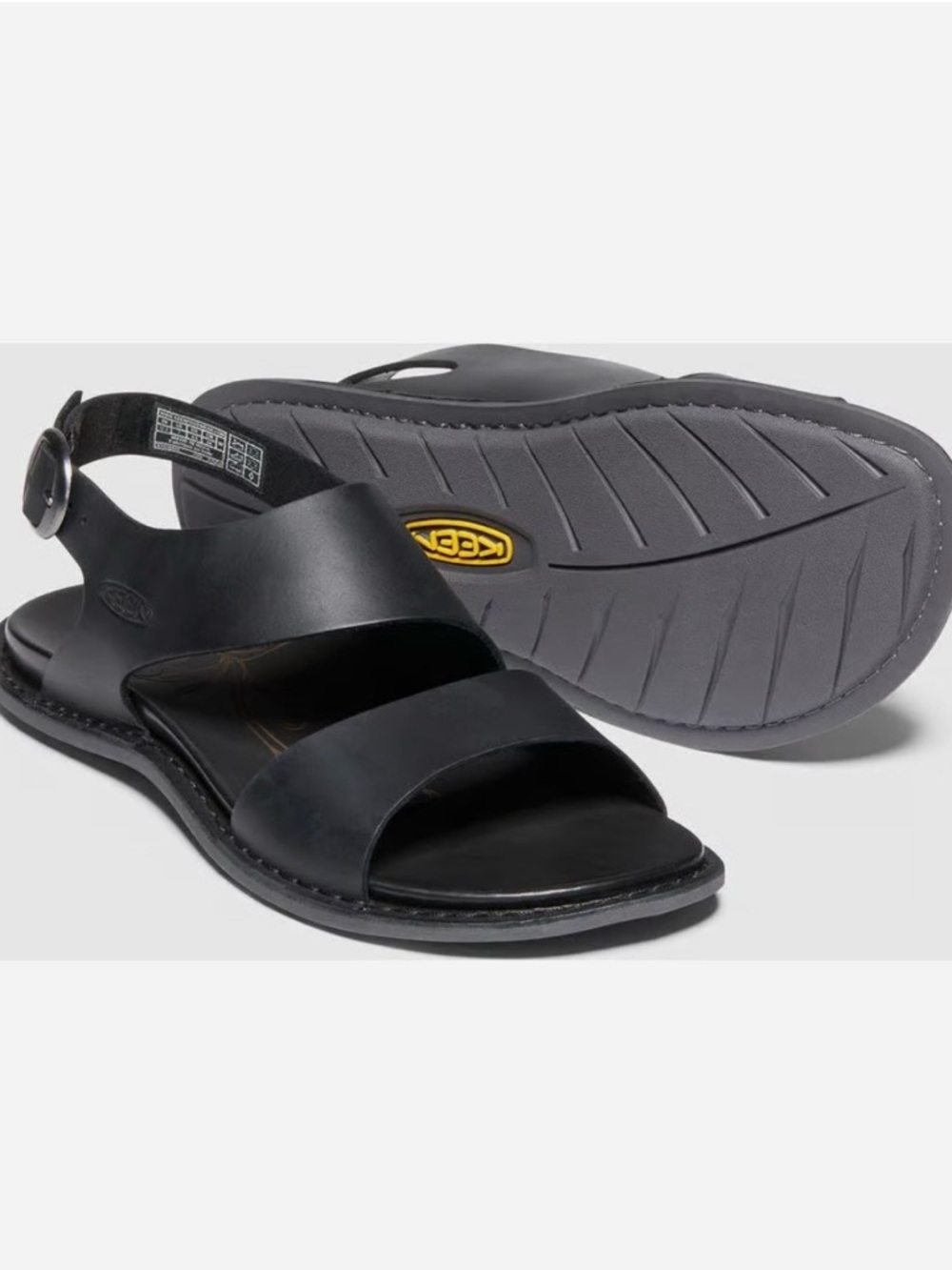 Keen Sofia Leather Sandals Black Size 7.5 Beach Walking Travel